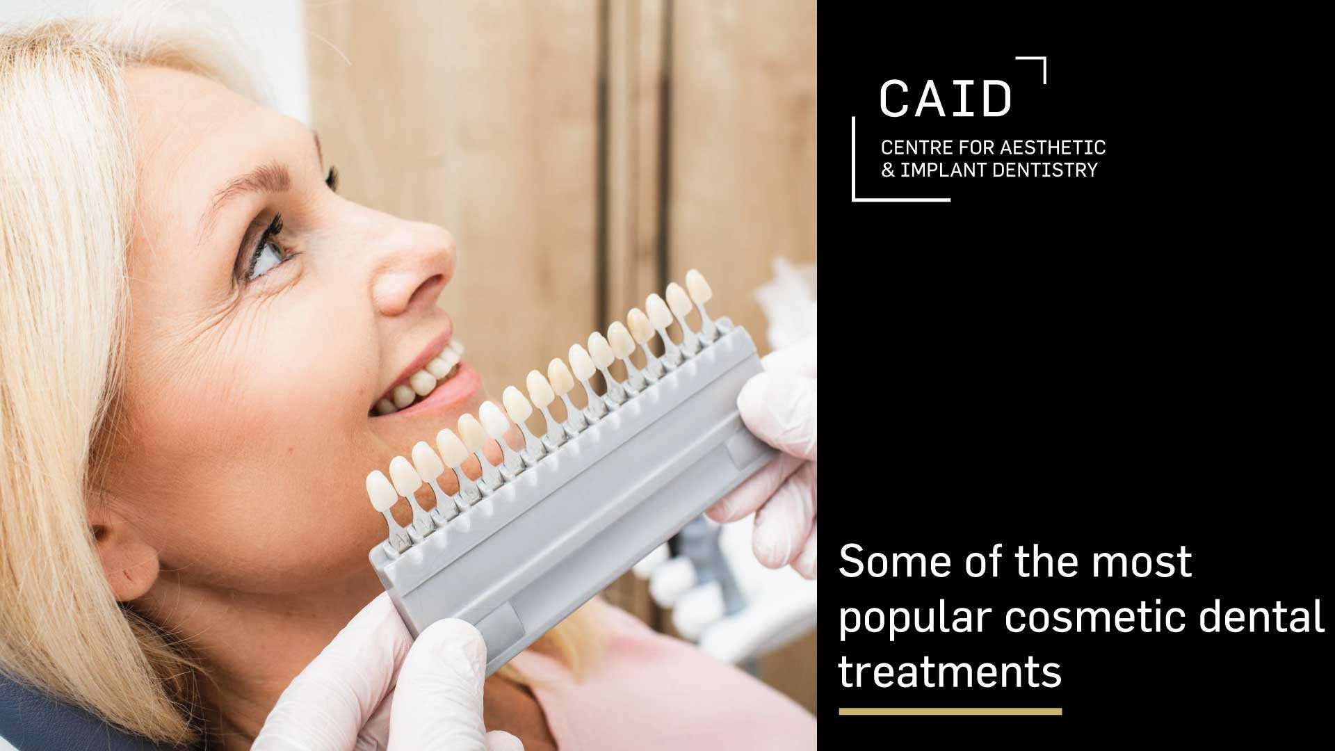 What are some of the most popular cosmetic dental treatments?